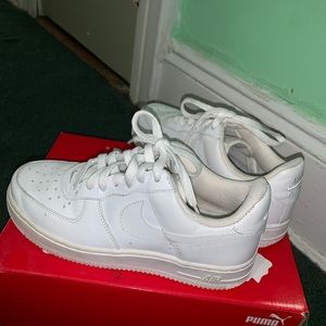 Both black and white Air Force 1’s